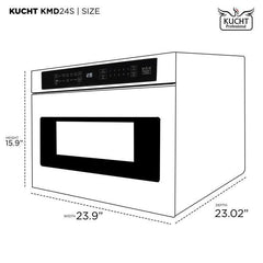 Kucht Appliance Package - 48 inch Natural Gas Range in Stainless Steel, Wall Range Hood, Refrigerator, Dishwasher, and Microwave Oven, AP-KFX480-7