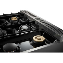 Thor Kitchen Appliance Set - 36 in. Gas Burner/Electric Oven Range, Range Hood, Dishwasher. Refrigerator, AS-HRD3606U-3