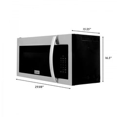 ZLINE 30 in. Kitchen Package with Stainless Steel Dual Fuel Range, Modern Over The Range Microwave and Dishwasher, 3KP-RAOTR30-DW