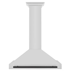 ZLINE 36 Inch Autograph Edition Stainless Steel Range Hood with Matte Black Handle, KB4STZ-36-MB