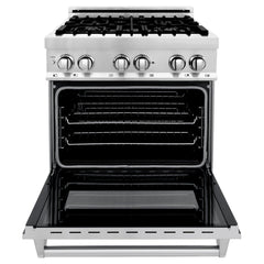 ZLINE Appliance Bundle - 30 in. Dual Fuel Range, Range Hood, 3 Rack Dishwasher, Refrigerator, Bundle-4KPR-RARH30-DWV