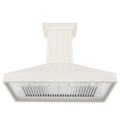 ZLINE 30 in. Wooden Wall Mount Range Hood in White, KPTT-30