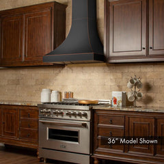 ZLINE 42" Designer Series Oil-Rubbed Bronze Wall Range Hood, 8632B-42