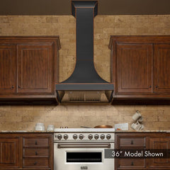 ZLINE 42" Designer Series Oil-Rubbed Bronze Wall Range Hood, 8632B-42